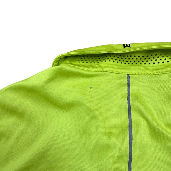 Tiger Woods Nike Golf Dri-Fit Mens Lime Green Polo Shirt Size Medium READ - Picture 4 of 13